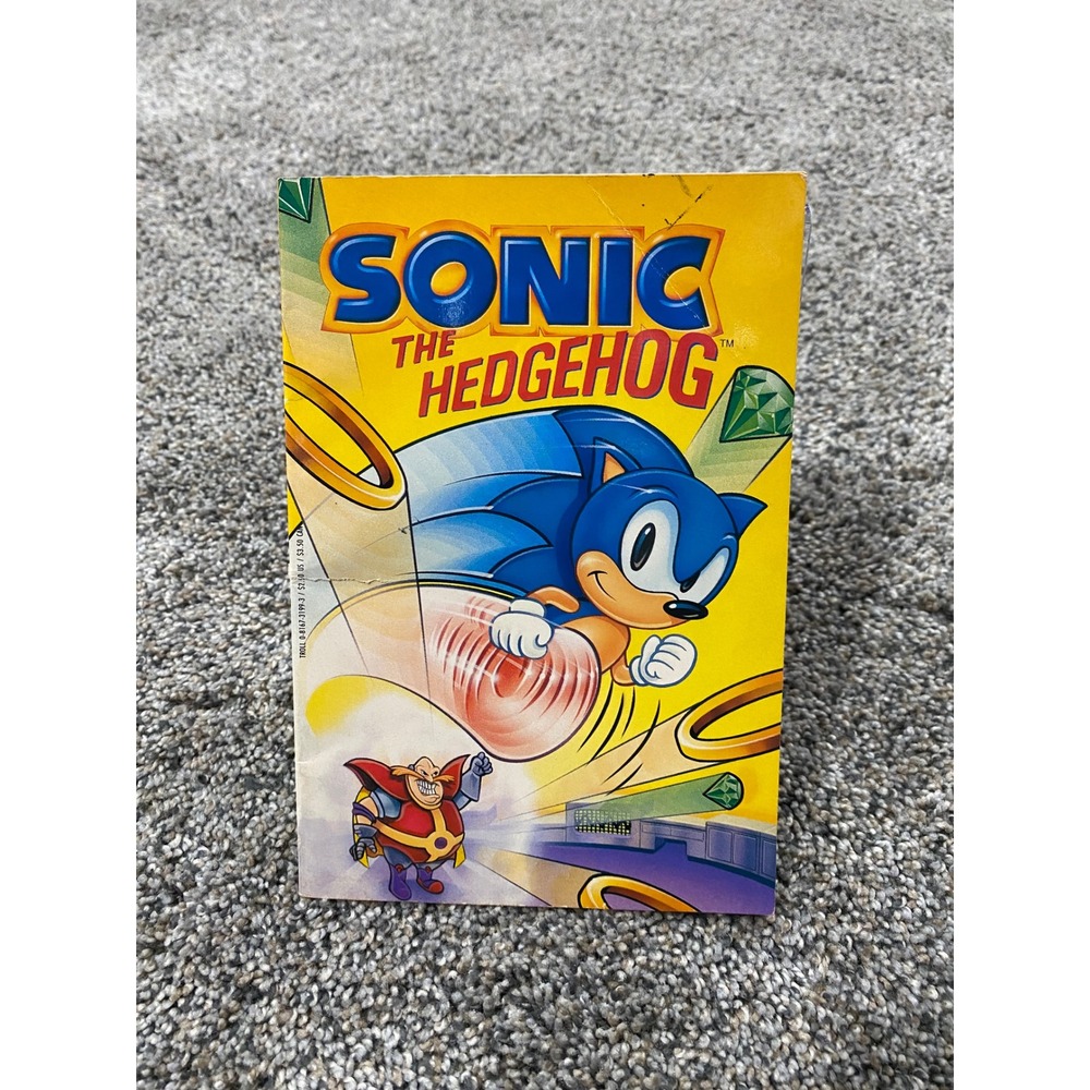 Sonic The Hedgehog Vintage 1993 Troll Associates Paperback Book Teitelbaum SEGA